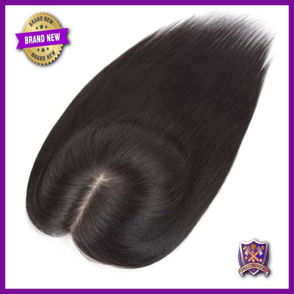 Silk Base Human Hair Topper 12 Inch for Thinning Hair Volume main image 3